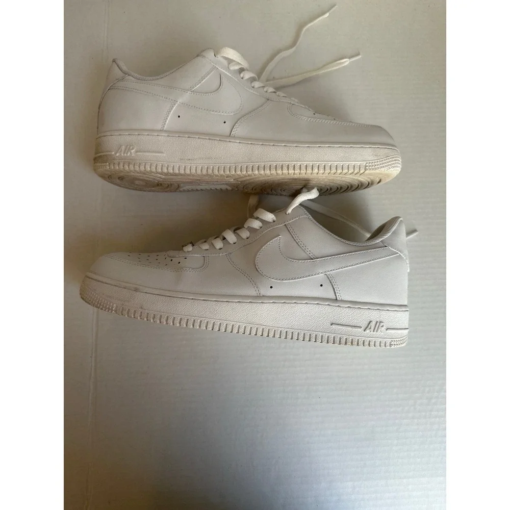 Nike Air Force 1 07 Low Triple White Mens Size 12.5 315122-111 Leather Sneakers⁠
